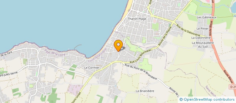 localisation de l'entreprise MONSIEUR WILLIAM BERTET à LA PLAINE-SUR-MER