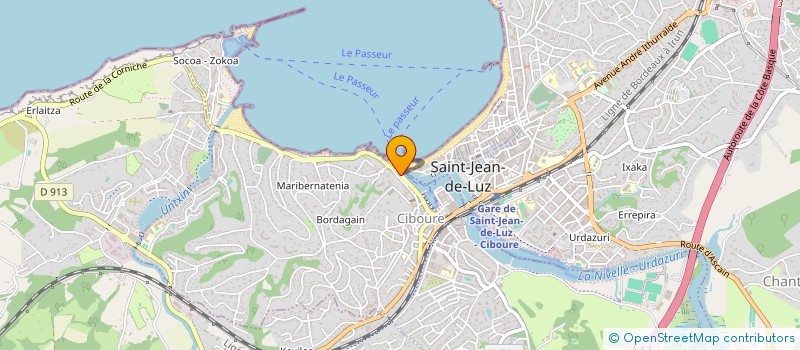 localisation de l'entreprise MONSIEUR WILLIAM BERTHOUD à SAINT-JEAN-DE-LUZ