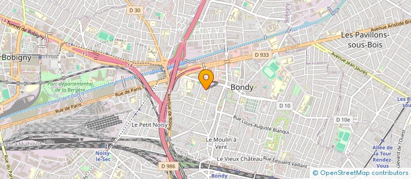 localisation de l'entreprise MONSIEUR WILLIAM BISSOU à BONDY