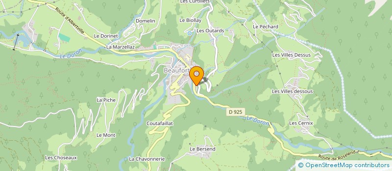 localisation de l'entreprise MONSIEUR WILLIAM BON-MARDION à BEAUFORT