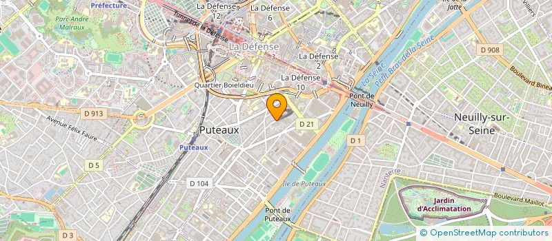 localisation de l'entreprise MONSIEUR WILLIAM BONGA  PUTEAUX