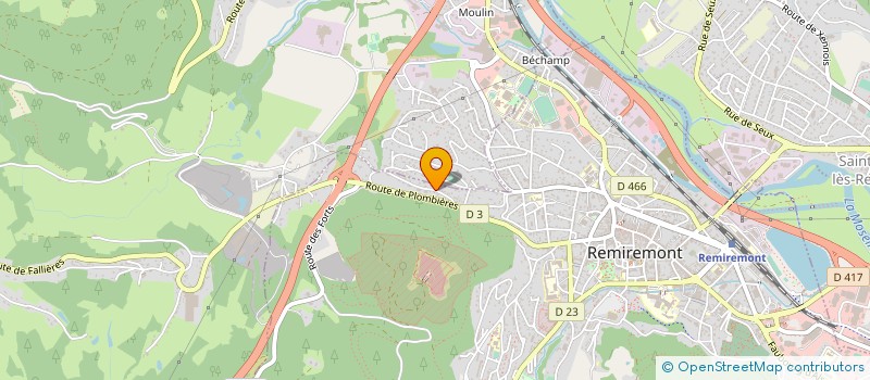 localisation de l'entreprise MONSIEUR WILLIAM BONMARCHAND à REMIREMONT