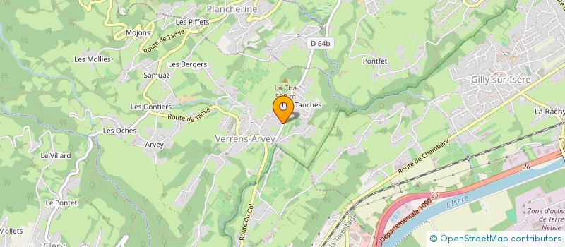 localisation de l'entreprise MONSIEUR WILLIAM BOROWY  VERRENS-ARVEY