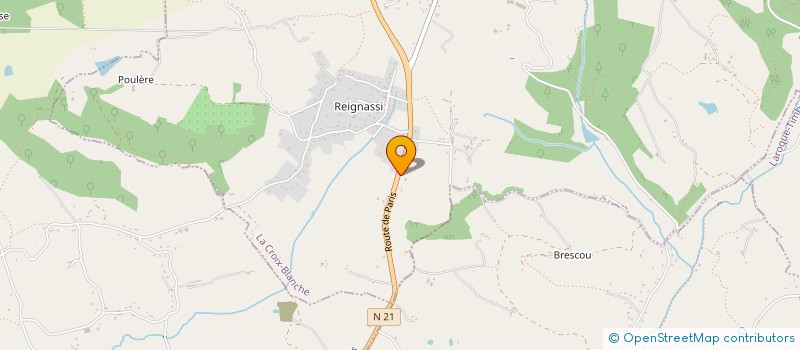 localisation de l'entreprise MONSIEUR WILLIAM BORTOLINI  LA CROIX-BLANCHE