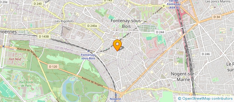localisation de l'entreprise MONSIEUR WILLIAM BOULANT à FONTENAY-SOUS-BOIS
