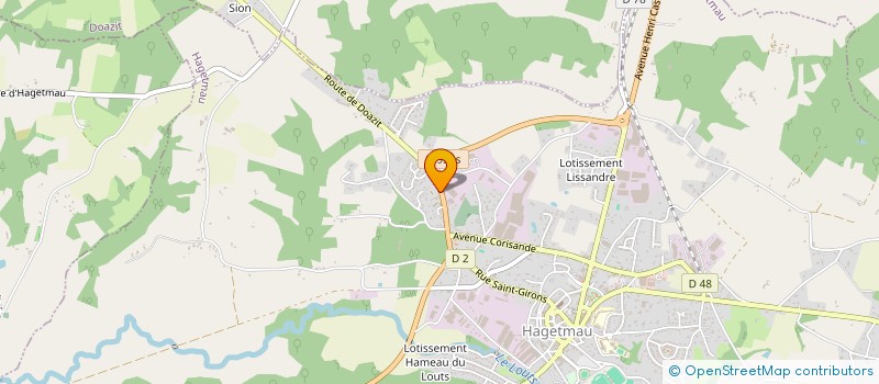 localisation de l'entreprise MONSIEUR WILLIAM BRETHES  HAGETMAU