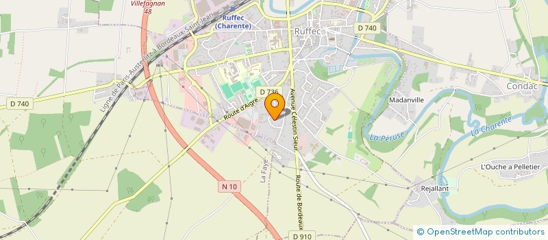 localisation de l'entreprise MONSIEUR WILLIAM BRIOT  RUFFEC