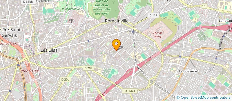 localisation de l'entreprise MONSIEUR WILLIAM BROWN à ROMAINVILLE