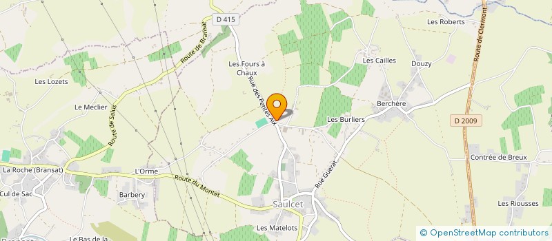 localisation de l'entreprise MONSIEUR WILLIAM BRUGIROUX  SAULCET