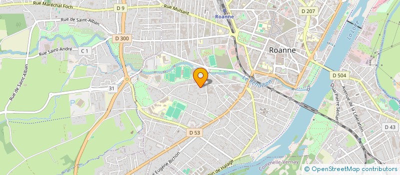 localisation de l'entreprise MONSIEUR WILLIAM BRUNEL  ROANNE