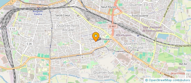 localisation de l'entreprise MONSIEUR WILLIAM BRUNETTO  AVIGNON