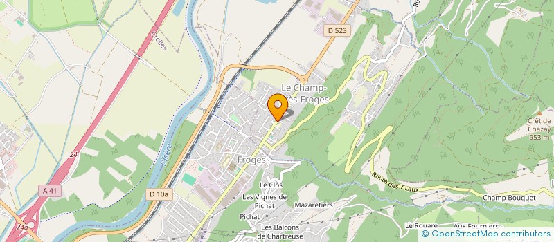 localisation de l'entreprise MONSIEUR WILLIAM CABASSUT  LE CHAMP-PRES-FROGES