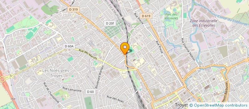 localisation de l'entreprise MONSIEUR WILLIAM CAMPION  TROYES