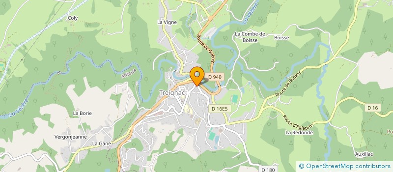 localisation de l'entreprise MONSIEUR WILLIAM CARIBEAUX  TREIGNAC
