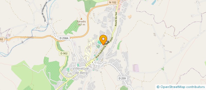 localisation de l'entreprise MONSIEUR WILLIAM CASTAGNIER  VILLENEUVE-DE-BERG