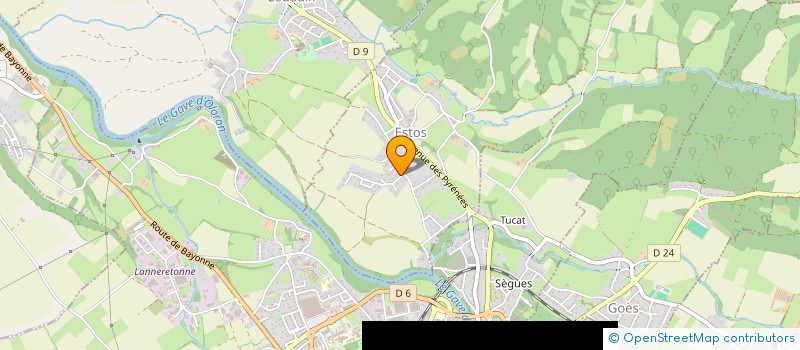 localisation de l'entreprise MONSIEUR WILLIAM CAZAUVIEILH  ESTOS