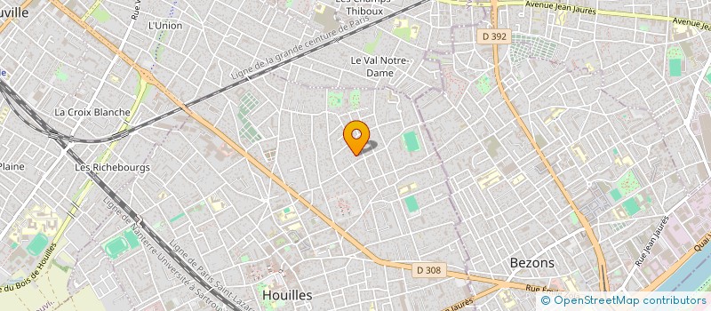 localisation de l'entreprise MONSIEUR WILLIAM CAZEAU  HOUILLES