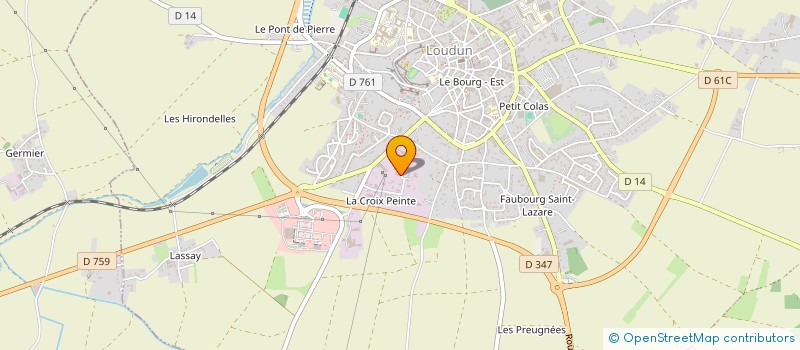 localisation de l'entreprise MONSIEUR WILLIAM CHARBONNIER à LOUDUN