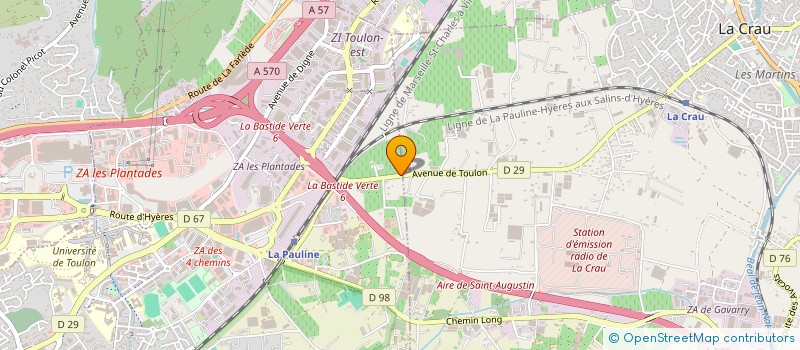 localisation de l'entreprise MONSIEUR WILLIAM CHASSARD  LA CRAU