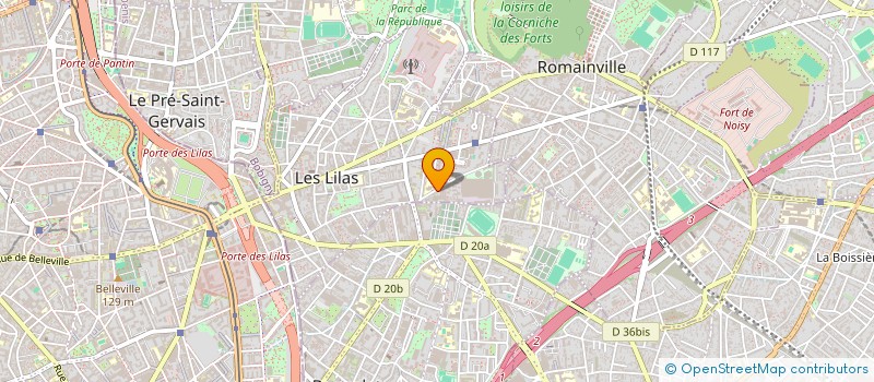 localisation de l'entreprise MONSIEUR WILLIAM CHOPARD à LES LILAS