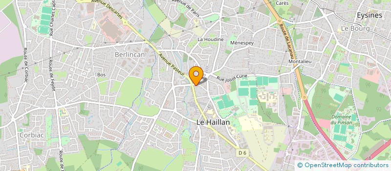 localisation de l'entreprise MONSIEUR WILLIAM CLAVERIE  LE HAILLAN