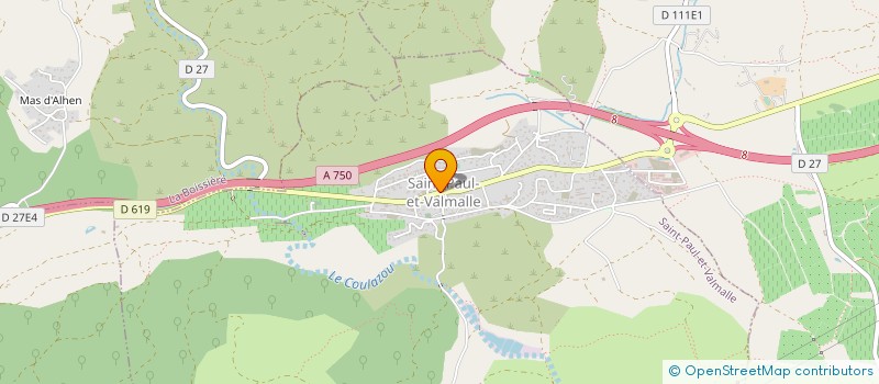 localisation de l'entreprise MONSIEUR WILLIAM COULET  SAINT-PAUL-ET-VALMALLE