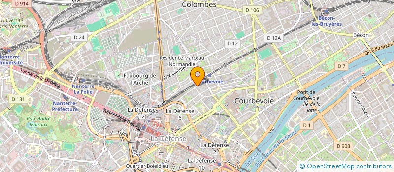 localisation de l'entreprise MONSIEUR WILLIAM COUTAC  COURBEVOIE