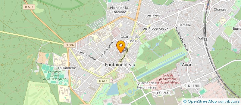 localisation de l'entreprise MONSIEUR WILLIAM CROSSMAN  FONTAINEBLEAU