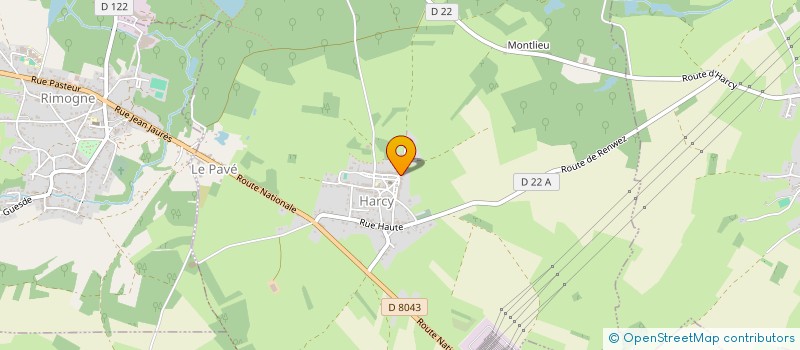 localisation de l'entreprise MONSIEUR WILLIAM CULPIN  HARCY