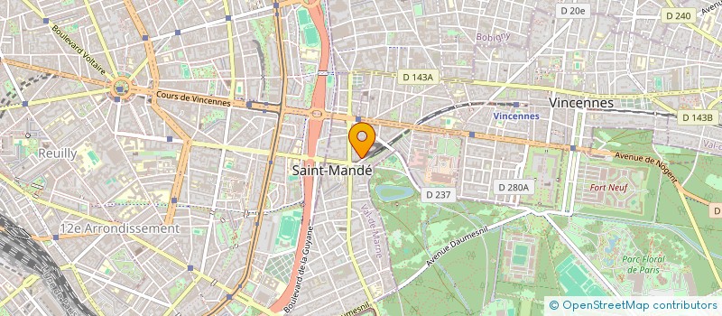 localisation de l'entreprise MONSIEUR WILLIAM DALL ASTA à SAINT-MANDE