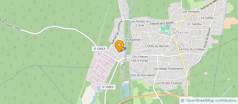 localisation de l'entreprise MONSIEUR WILLIAM DARBO  LEGE-CAP-FERRET