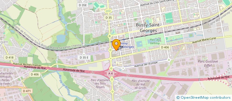 localisation de l'entreprise MONSIEUR WILLIAM DAUDE  BUSSY-SAINT-GEORGES