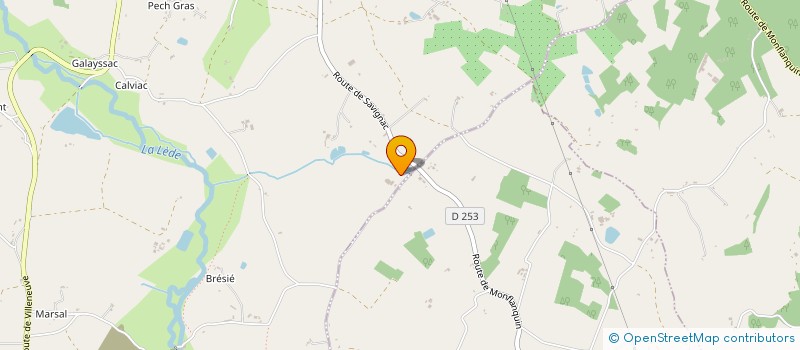 localisation de l'entreprise MONSIEUR WILLIAM DAVIES  SAVIGNAC-SUR-LEYZE