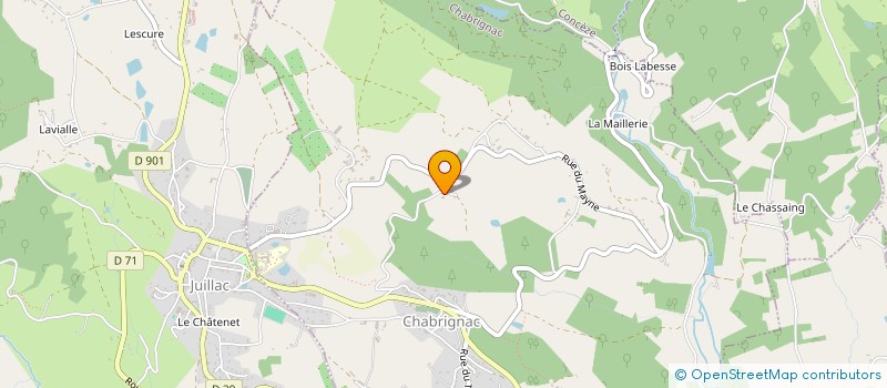 localisation de l'entreprise MONSIEUR WILLIAM DAVOUST  CHABRIGNAC