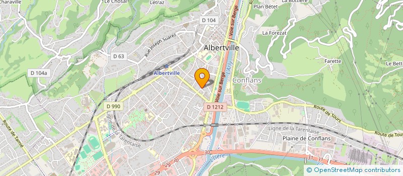 localisation de l'entreprise MONSIEUR WILLIAM DEBARD  ALBERTVILLE