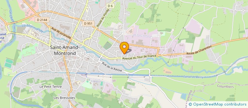 localisation de l'entreprise MONSIEUR WILLIAM DEMANDRE  SAINT-AMAND-MONTROND