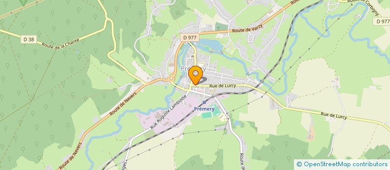 localisation de l'entreprise MONSIEUR WILLIAM DEPARDIEU  PREMERY