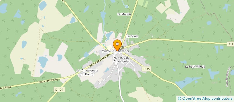 localisation de l'entreprise MONSIEUR WILLIAM DEROUET  YVOY-LE-MARRON