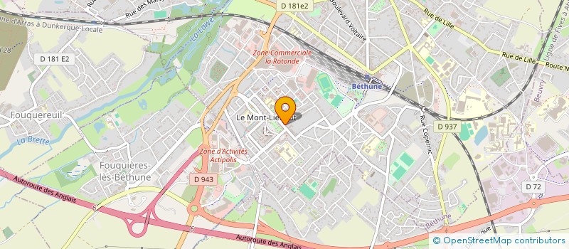 localisation de l'entreprise MONSIEUR WILLIAM DHENIN à BETHUNE