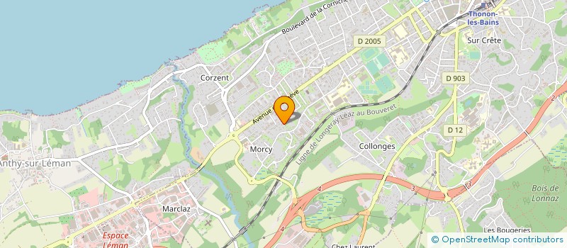 localisation de l'entreprise MONSIEUR WILLIAM DOUCET à THONON-LES-BAINS