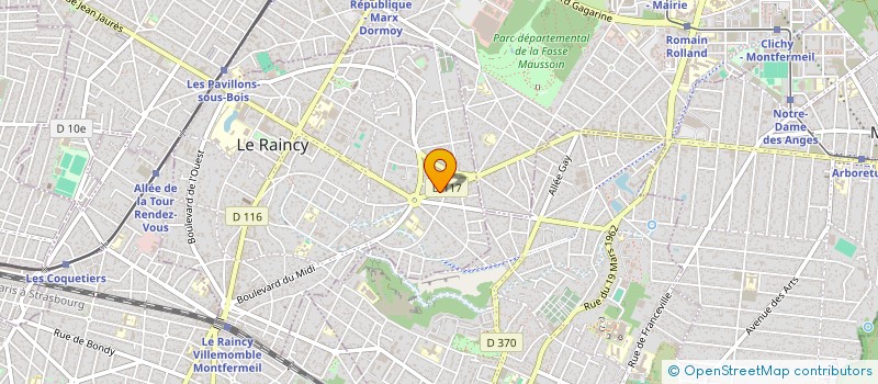 localisation de l'entreprise MONSIEUR WILLIAM DUBEC  LE RAINCY