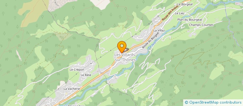 localisation de l'entreprise MONSIEUR WILLIAM DUCRET  LES VILLARDS SUR THONES