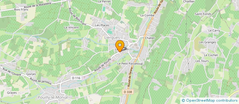 localisation de l'entreprise MONSIEUR WILLIAM DUMAS  PORTE DES PIERRES DOREES