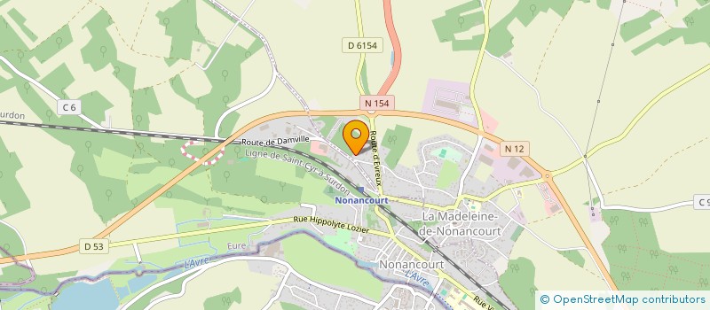 localisation de l'entreprise MONSIEUR WILLIAM DUQUENET à LA MADELEINE-DE-NONANCOURT