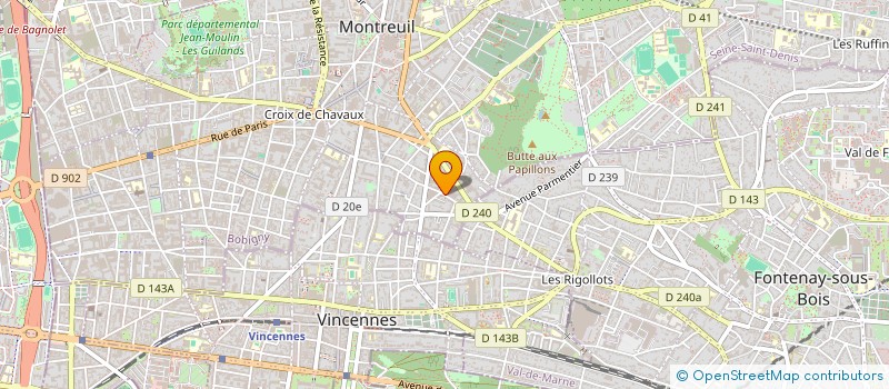 localisation de l'entreprise MONSIEUR WILLIAM DURAND à MONTREUIL