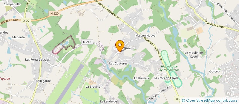 localisation de l'entreprise MONSIEUR WILLIAM DUSSOUCHAUT à COUZEIX