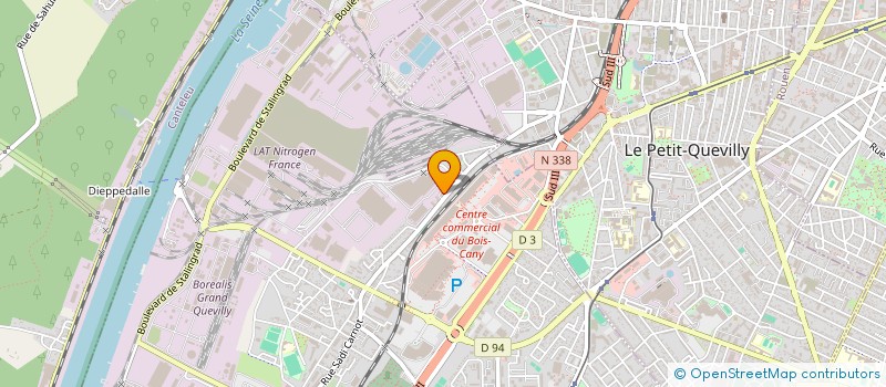 localisation de l'entreprise MONSIEUR WILLIAM ELUWA à LE GRAND-QUEVILLY