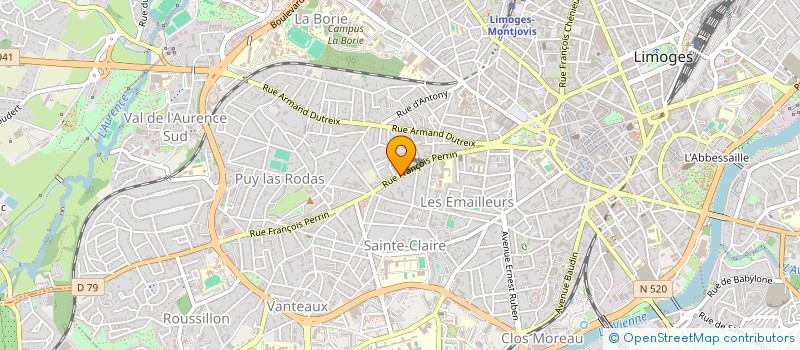localisation de l'entreprise MONSIEUR WILLIAM EMMANUEL à LIMOGES