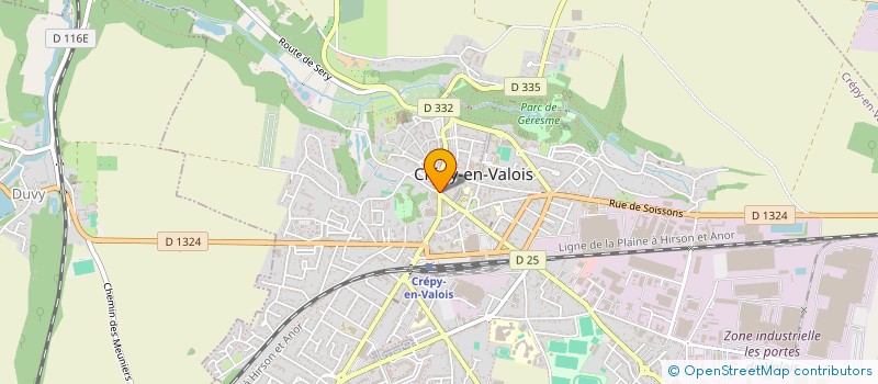 localisation de l'entreprise MONSIEUR WILLIAM FAURE  CREPY-EN-VALOIS