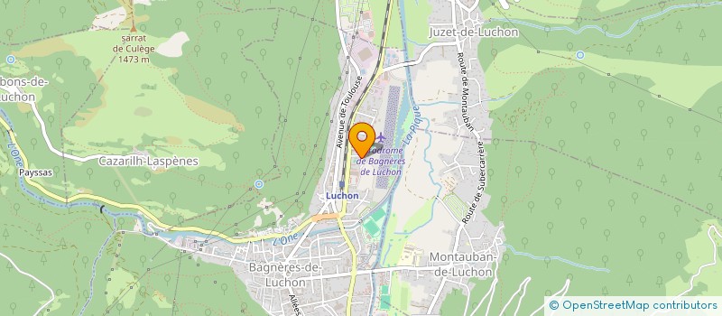 localisation de l'entreprise MONSIEUR WILLIAM FAURE  BAGNERES-DE-LUCHON